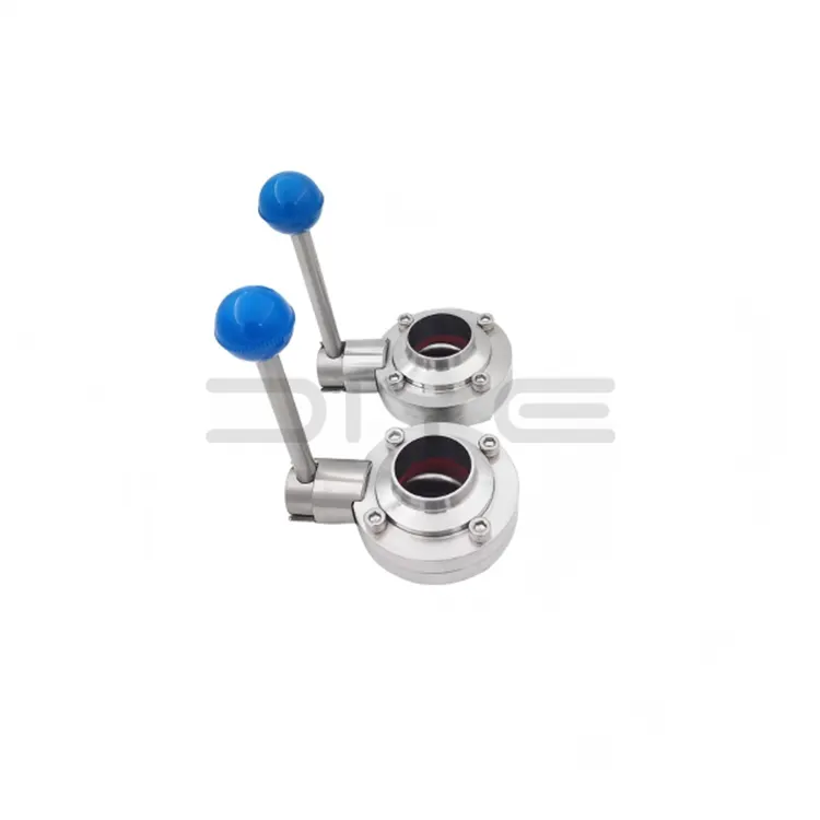 Sanitær sveisespjeldventil